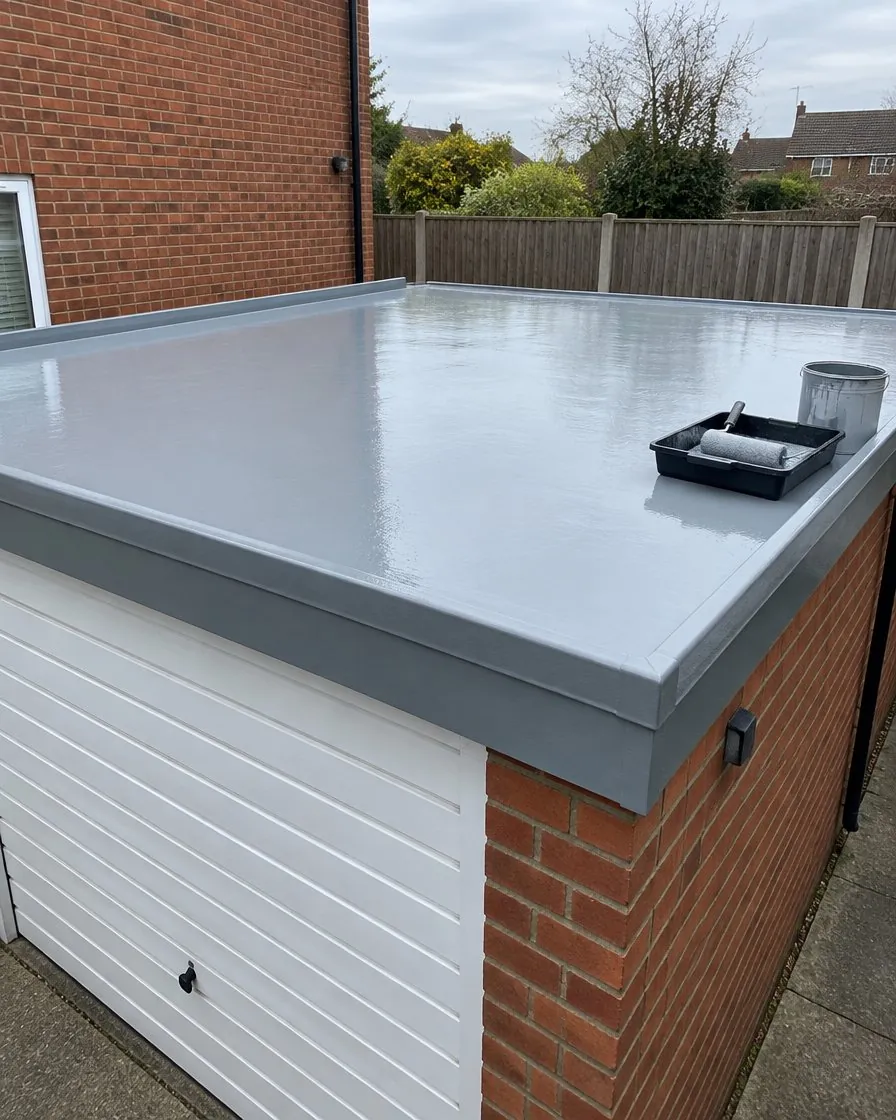 Garage roof replacement in Callington