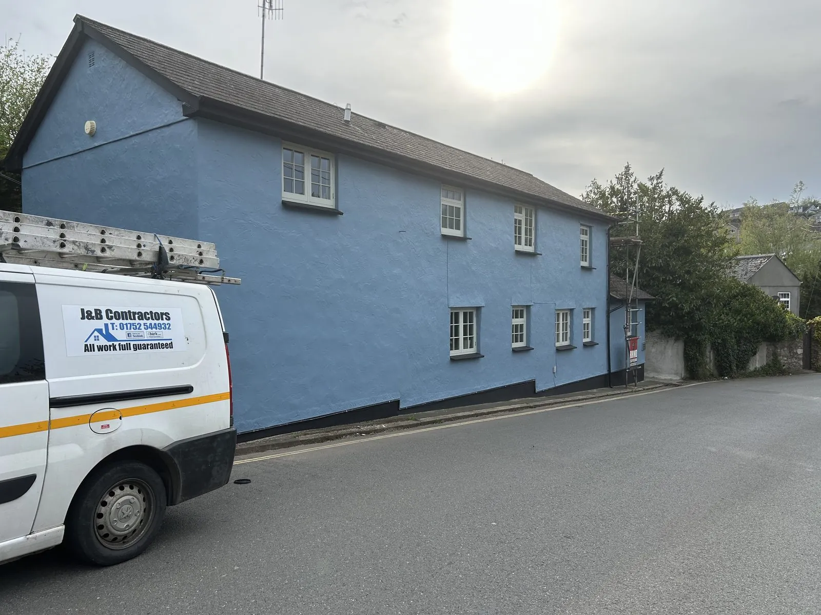 Exterior painting of a detached house in Callington