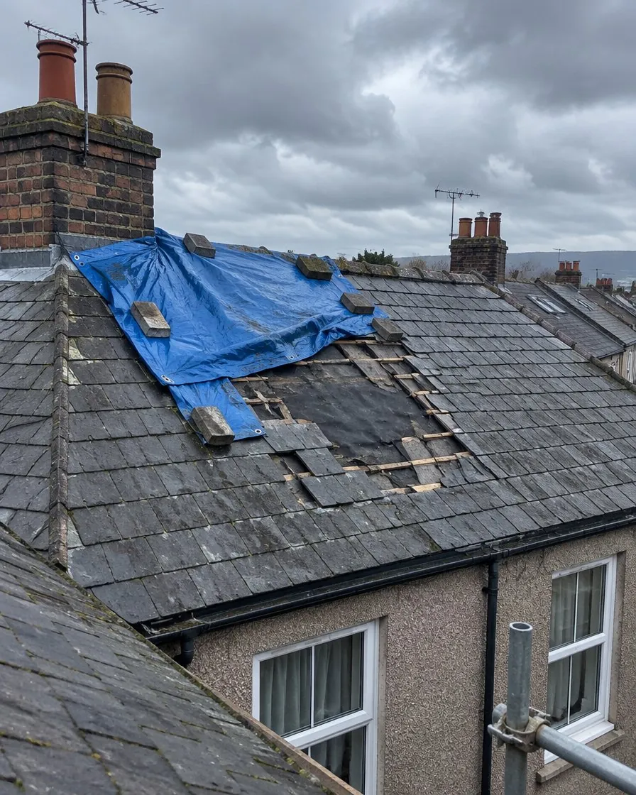 Storm damage and insurance work in Callington